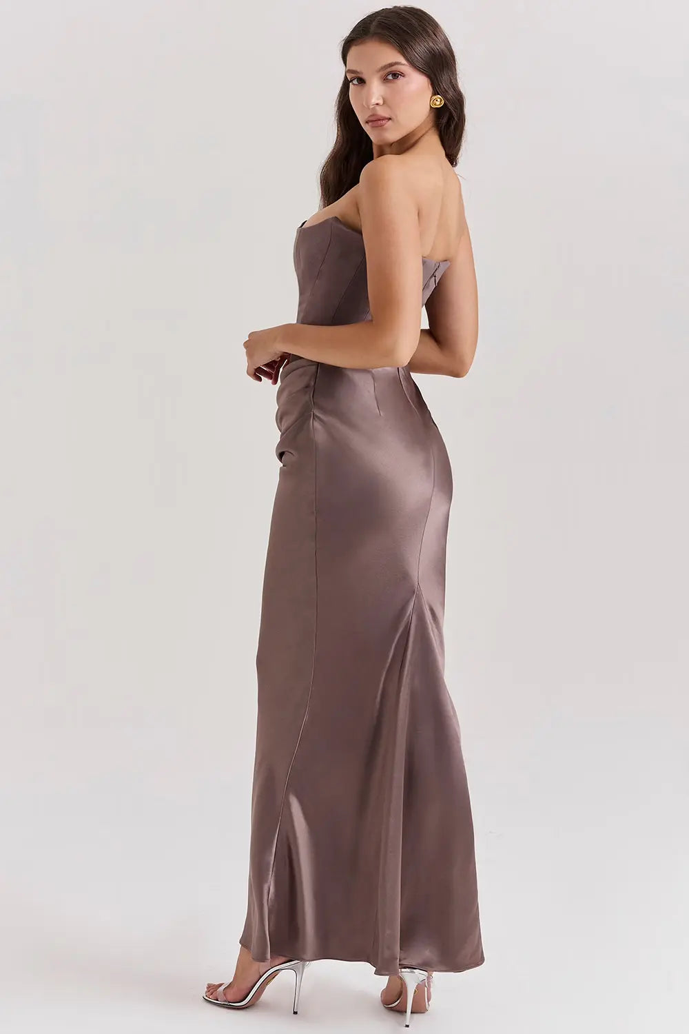 Moni - Damen Maxikleid für den Abend mit zeitloser Spitze
