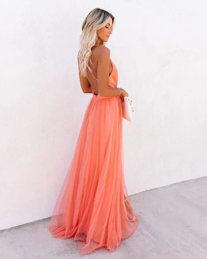 Elegantes und fließendes Damenkleid | Maxi