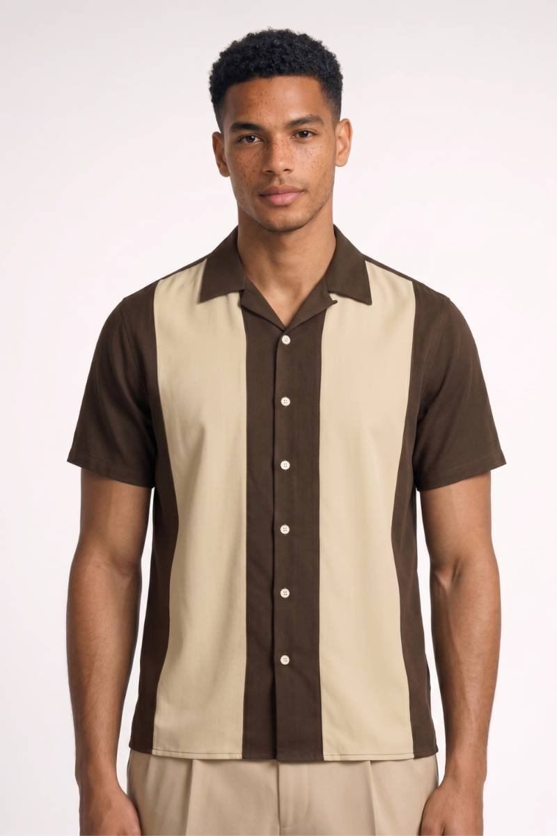 Polo Herren - Retro Colorblock | Kurze Ärmel