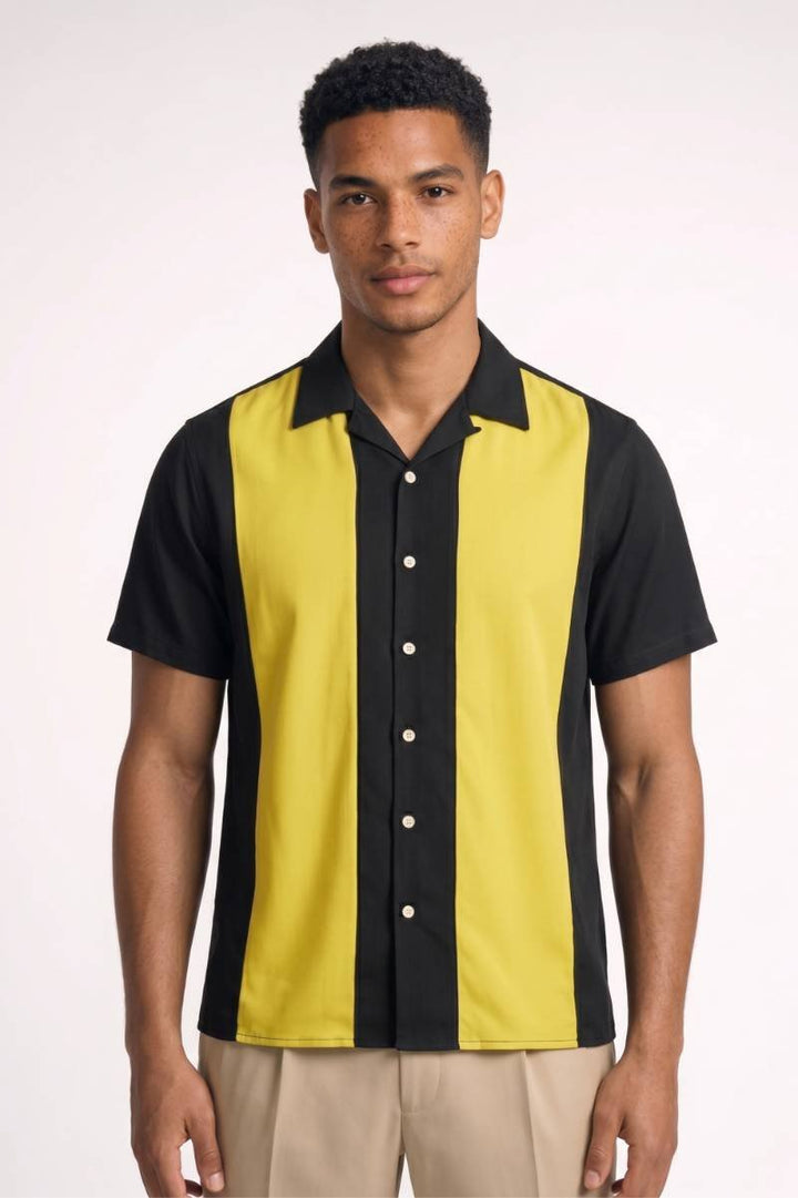Polo Herren - Retro Colorblock | Kurze Ärmel