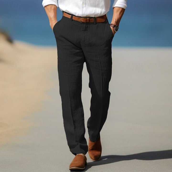 HERRLICHE PREMIUM-LINENHOSE (MIT GÜRTELSCHLAUFEN)