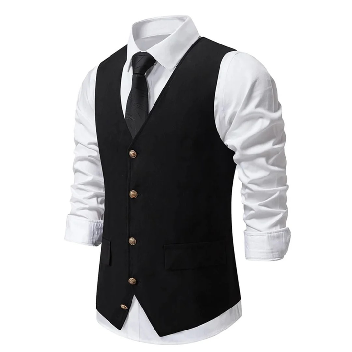 Rasmus | Herren Trachtenweste Slim Fit Anzugweste