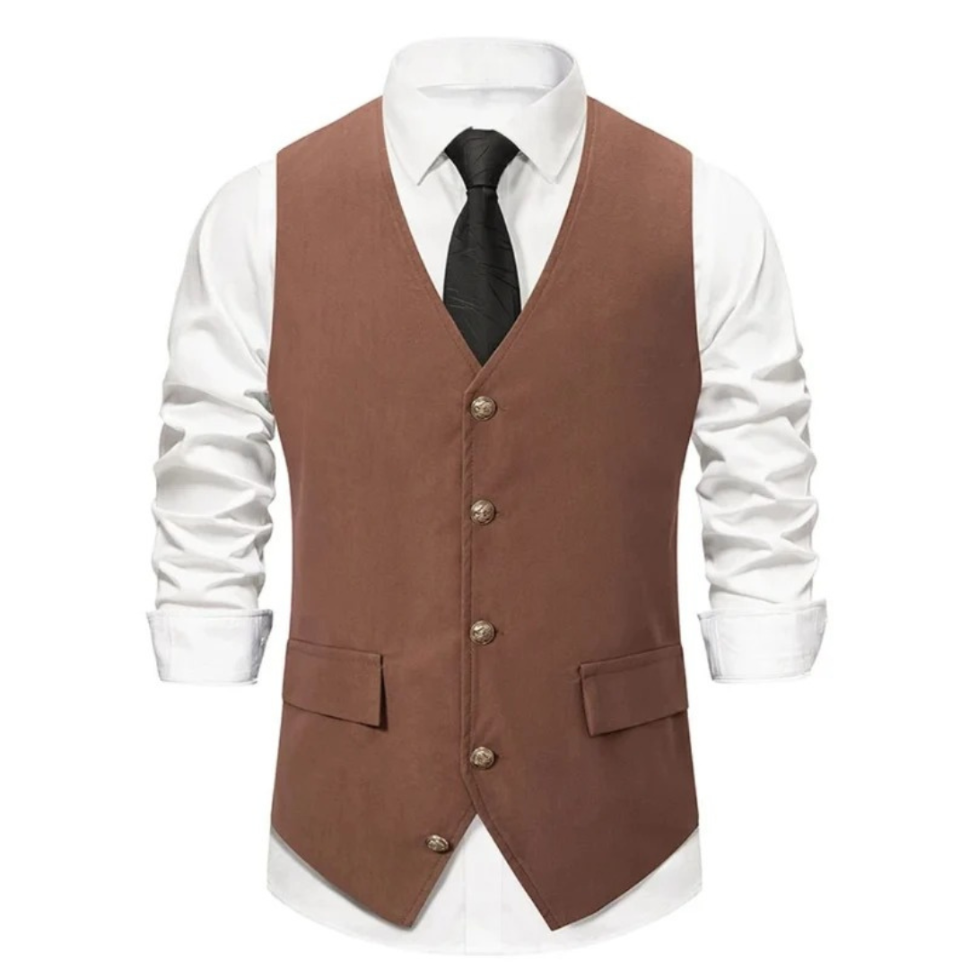 Rasmus | Herren Trachtenweste Slim Fit Anzugweste