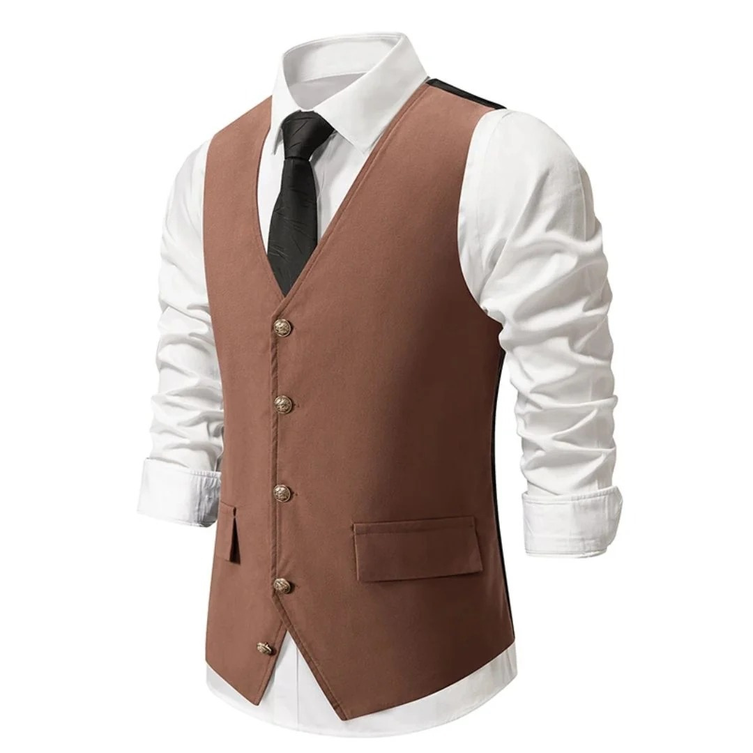 Rasmus | Herren Trachtenweste Slim Fit Anzugweste