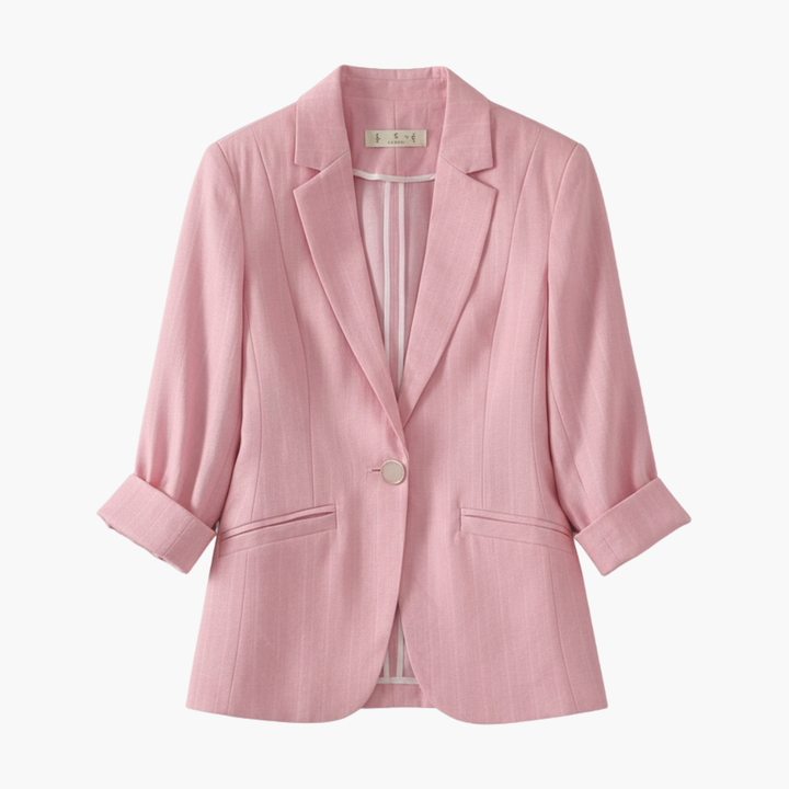 Rosamund | Damen Blazer mit 3/4-Ärmeln in Pink