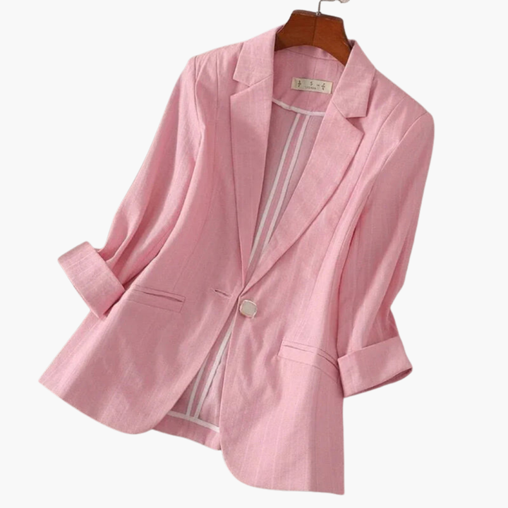 Rosamund | Damen Blazer mit 3/4-Ärmeln in Pink