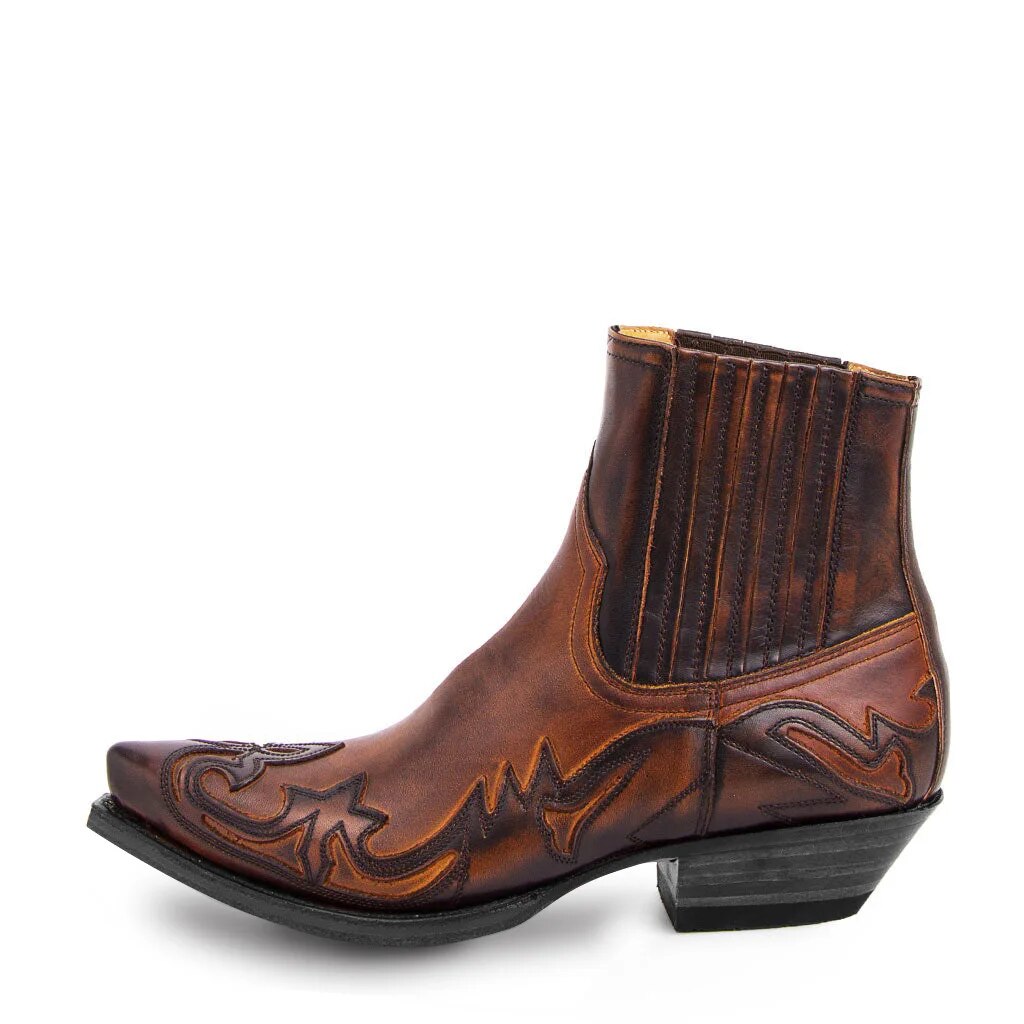 Sara | Leder-Cowboystiefel mit Absatz