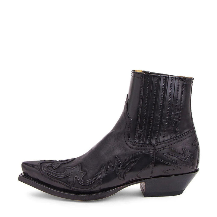 Sara | Leder-Cowboystiefel mit Absatz