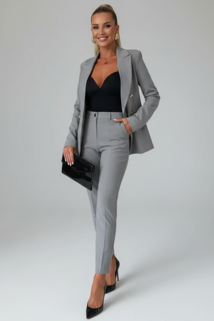 Scarlett | Damen Doppelreiher Blazer Anzug Set