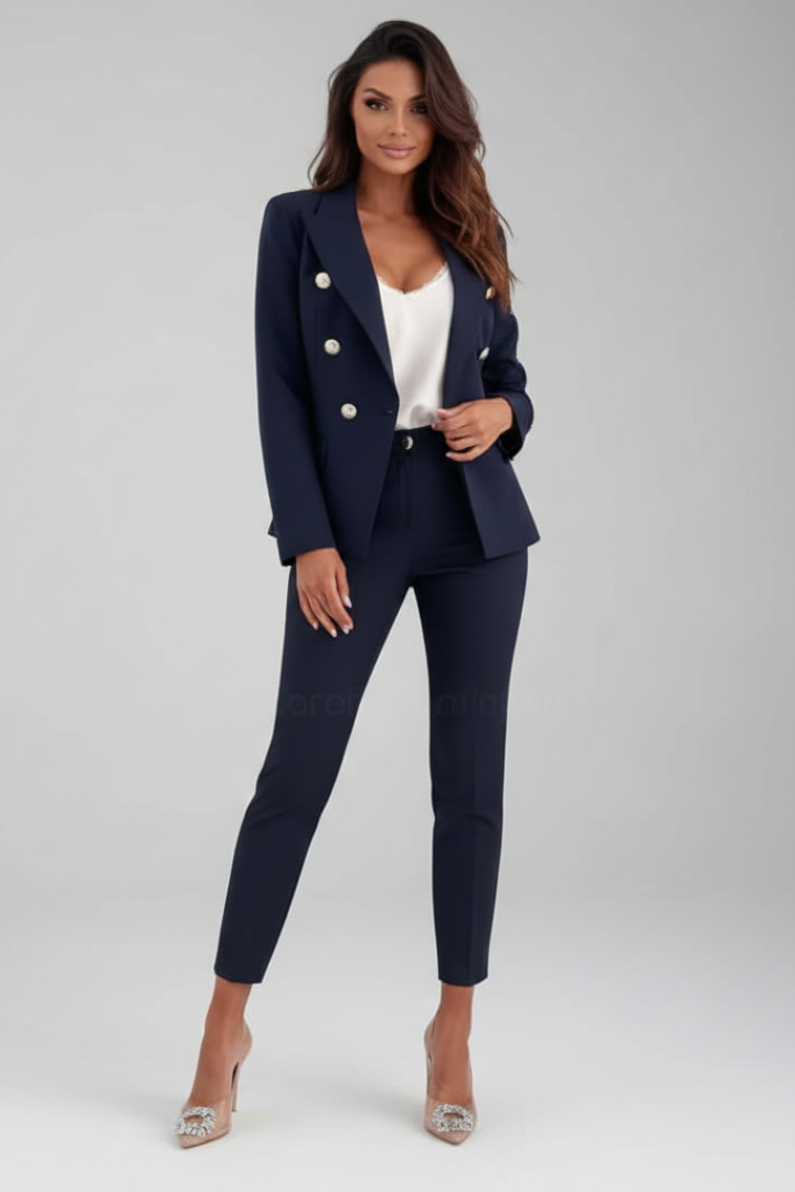Scarlett | Damen Doppelreiher Blazer Anzug Set