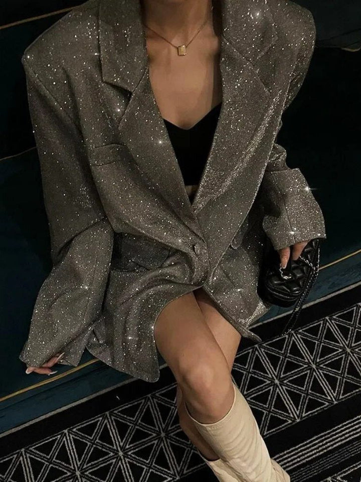 Corisande | Übergroßer Pailletten-Blazer für Frauen