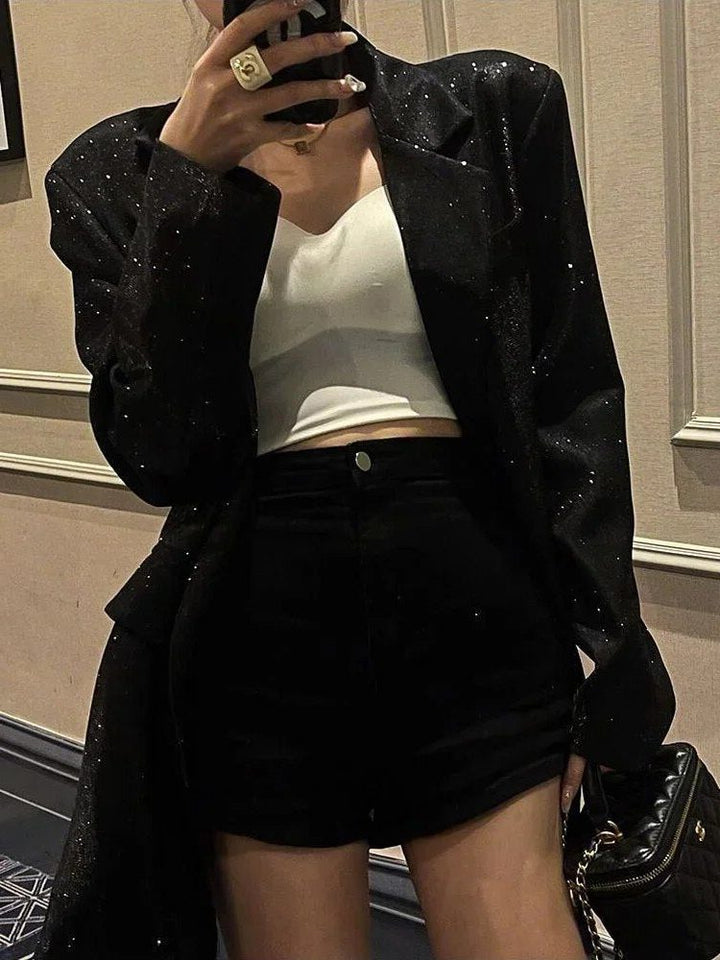 Corisande | Übergroßer Pailletten-Blazer für Frauen