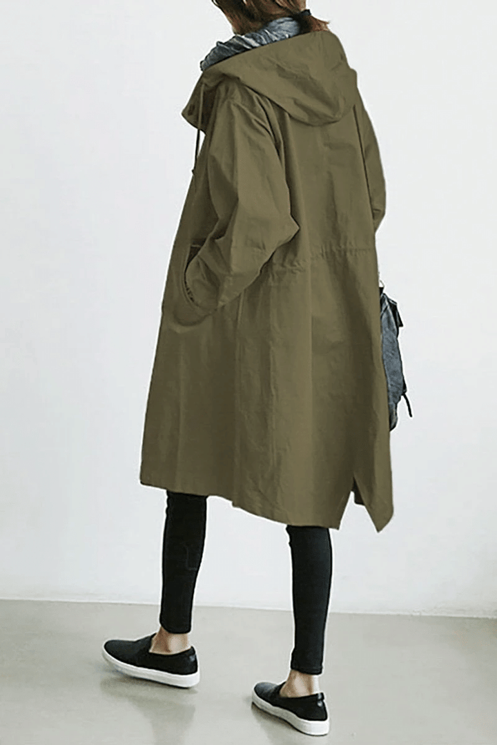 Stella | Das Windjacke mit Knöpfen und Kapuze für Damen
