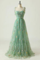 Suzy - Damen Tüllkleid mit Blumenstickerei für den Jahresabschlussball