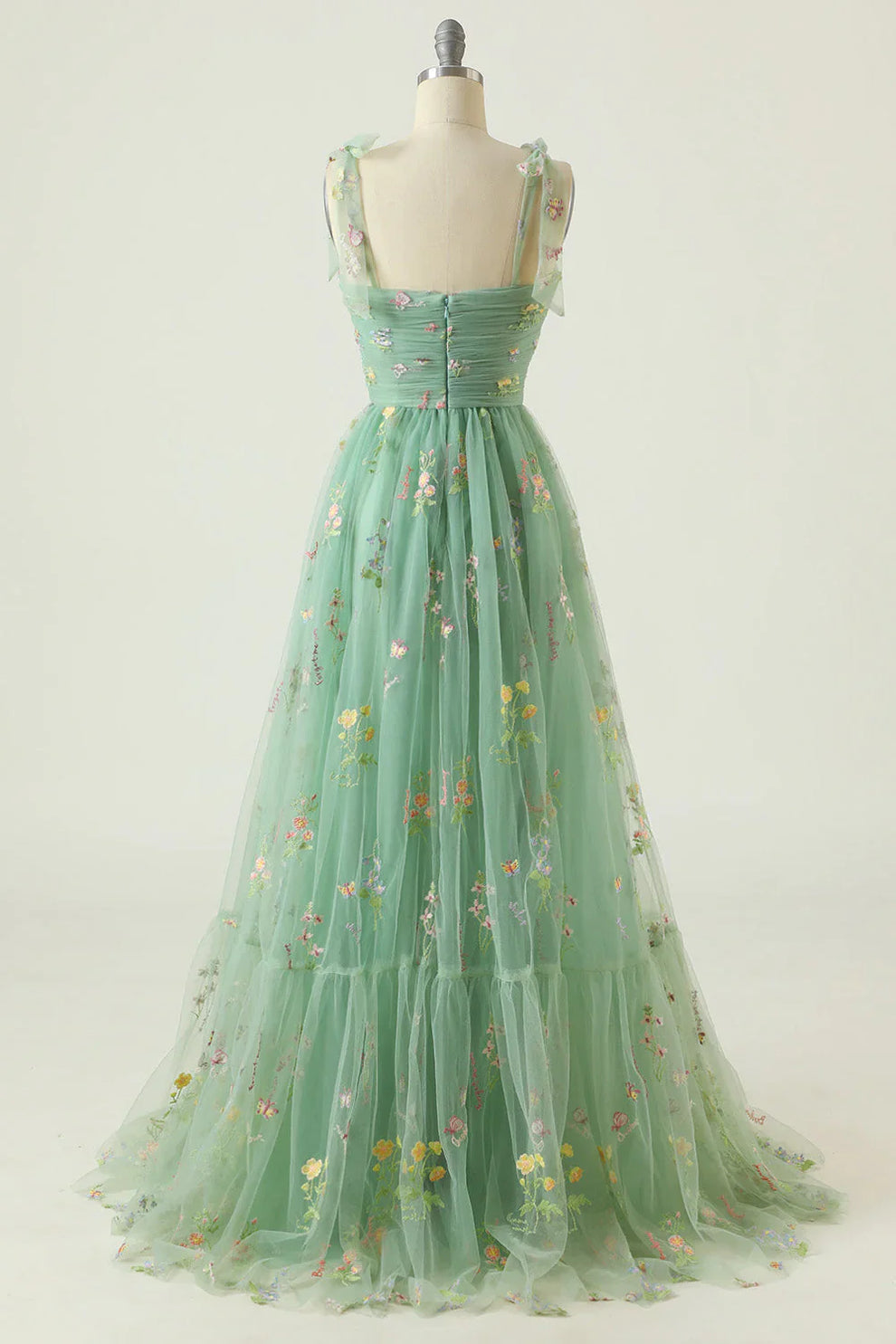 Suzy - Damen Tüllkleid mit Blumenstickerei für den Jahresabschlussball