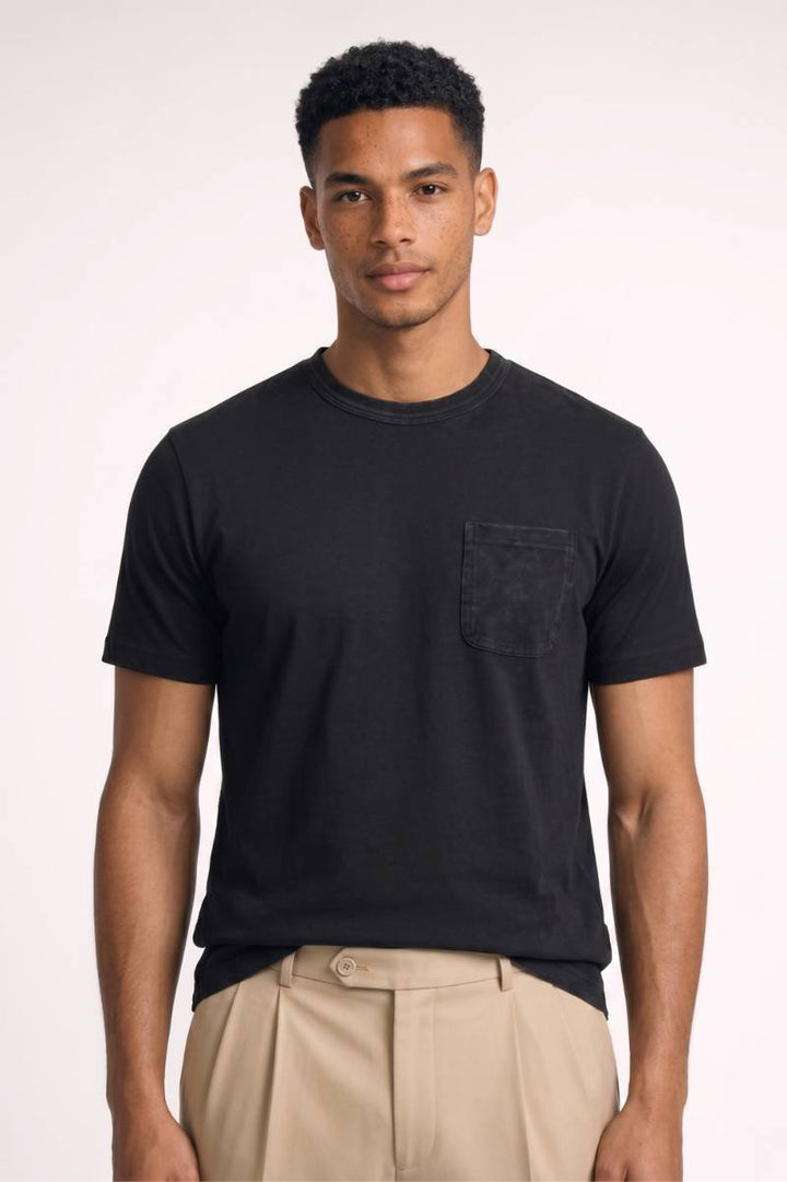 T-Shirt Herren - Lässig Mit Brusttasche | Bequemer Schnitt