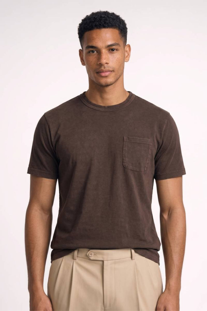 T-Shirt Herren - Lässig Mit Brusttasche | Bequemer Schnitt