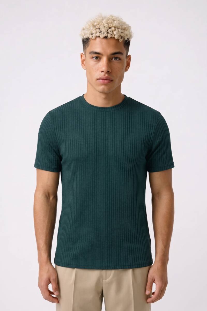T-Shirt Herren - Gerippt Enganliegend | Modernes Design