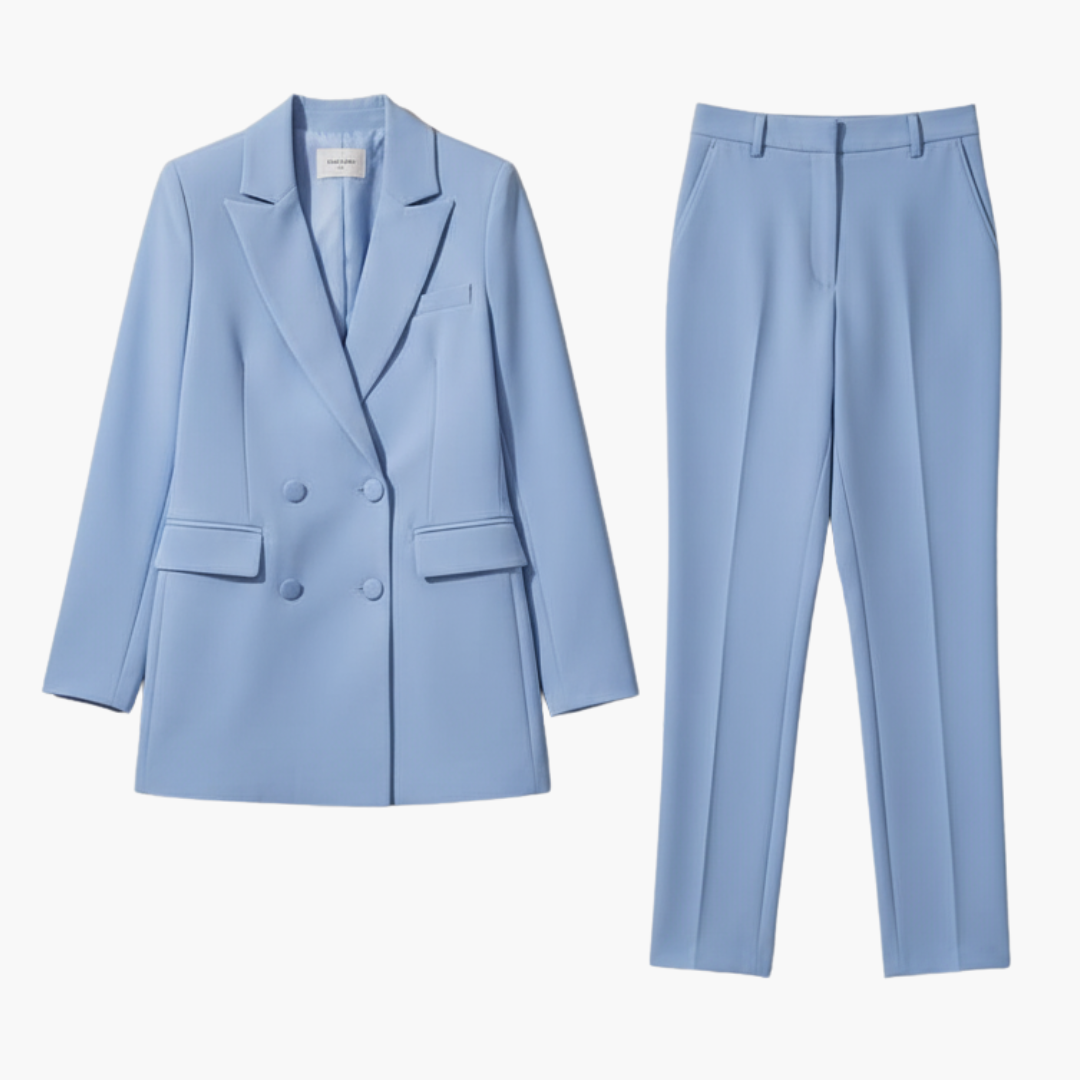 Tabitha | Damen Doppelreihiger Blazer-Anzug Set