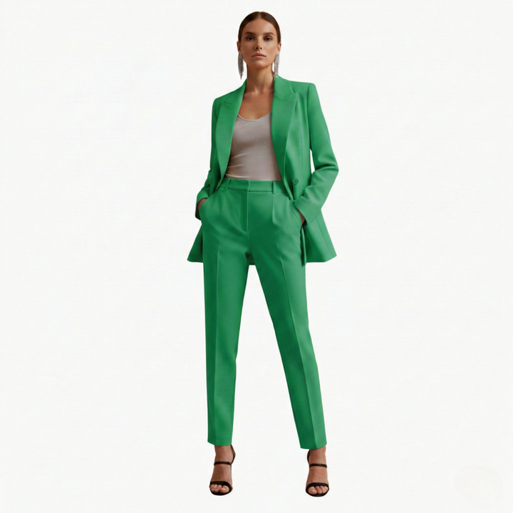 Tabitha | Damen Doppelreihiger Blazer-Anzug Set