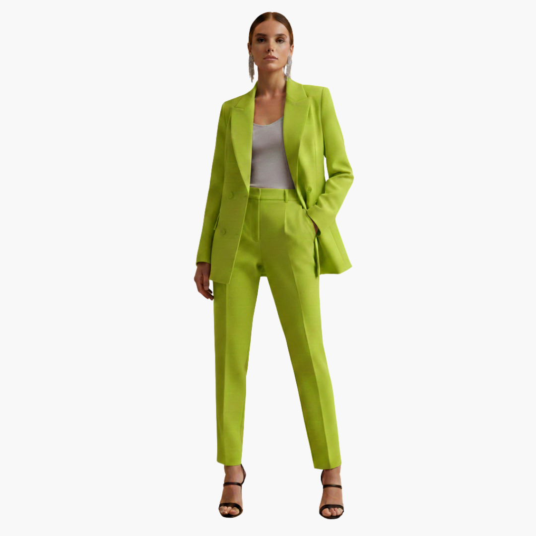 Tabitha | Damen Doppelreihiger Blazer-Anzug Set