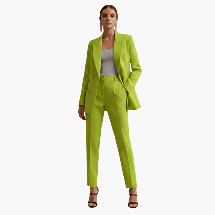 Tabitha | Damen Doppelreihiger Blazer-Anzug Set
