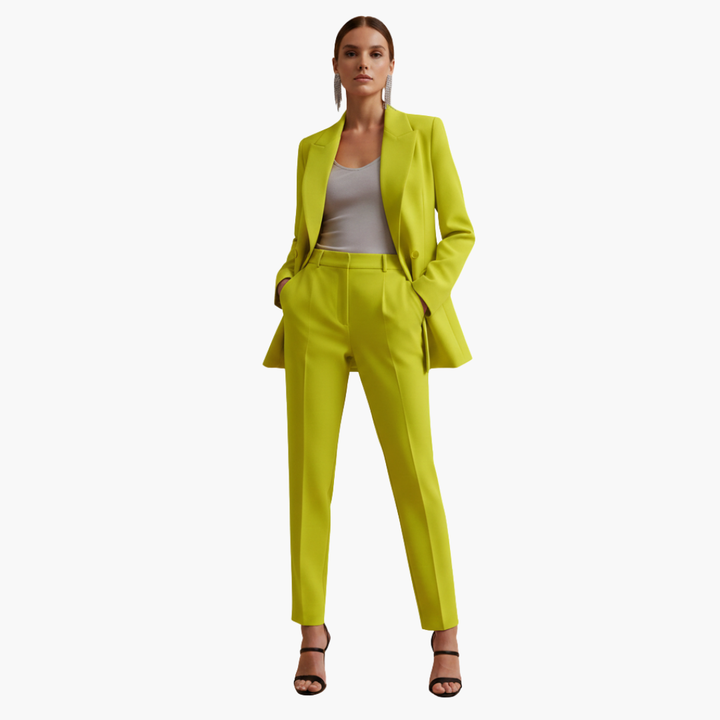 Tabitha | Damen Doppelreihiger Blazer-Anzug Set