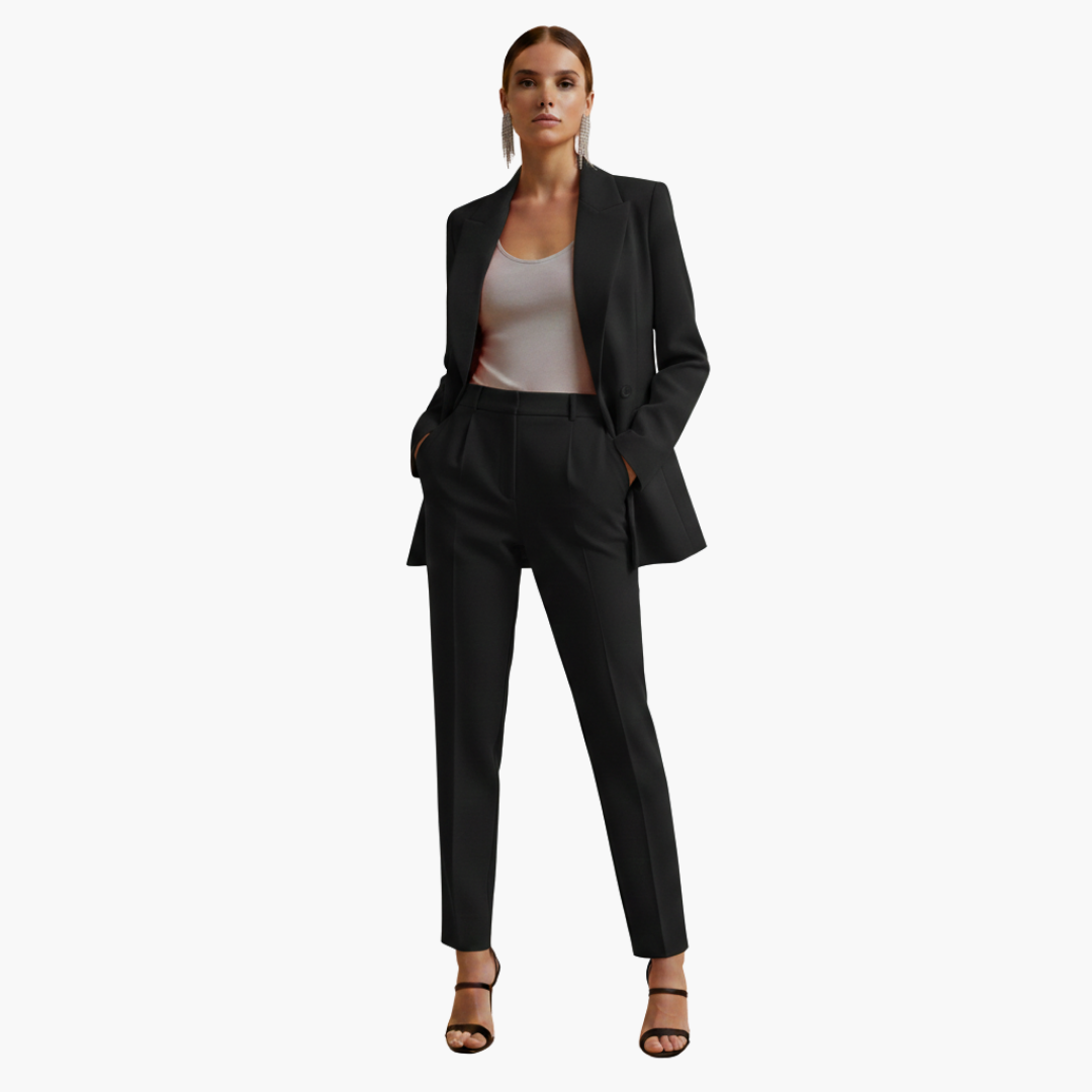 Tabitha | Damen Doppelreihiger Blazer-Anzug Set