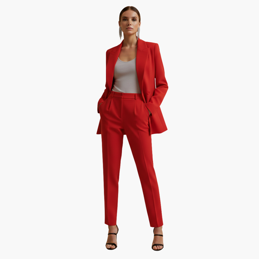 Tabitha | Damen Doppelreihiger Blazer-Anzug Set