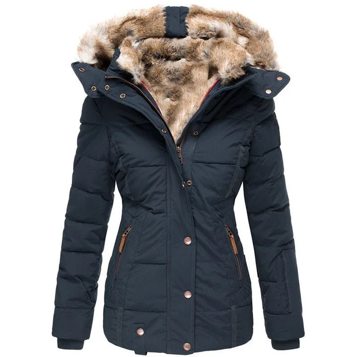 Tommy | Damenjacke mit Kragen und Fell