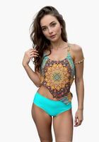 Dam Tankini Bikini Set – Bohemian Stil für Strand und Pool