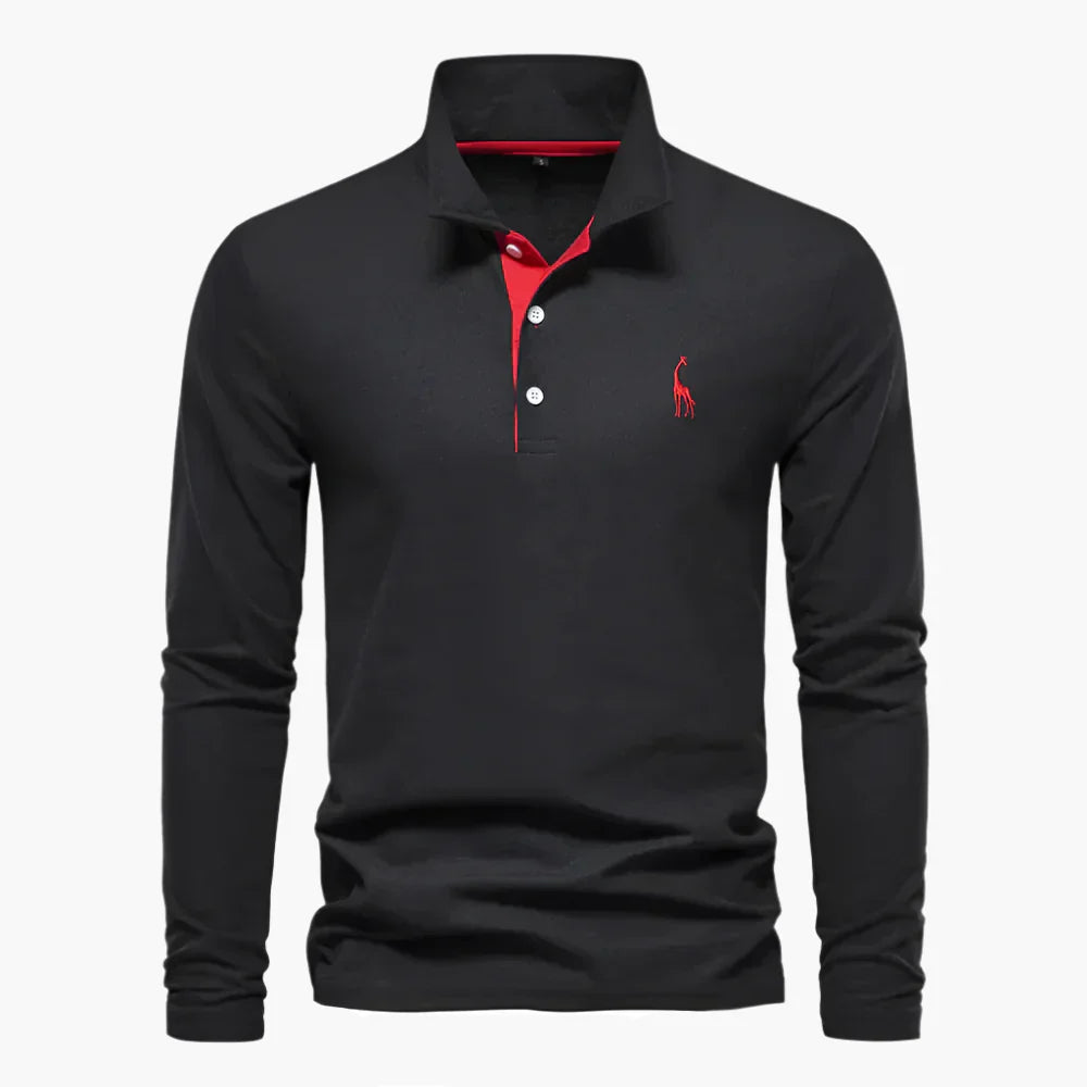 Klassisches Herren-Poloshirt mit langen Ärmeln – vielseitige Eleganz und Komfort