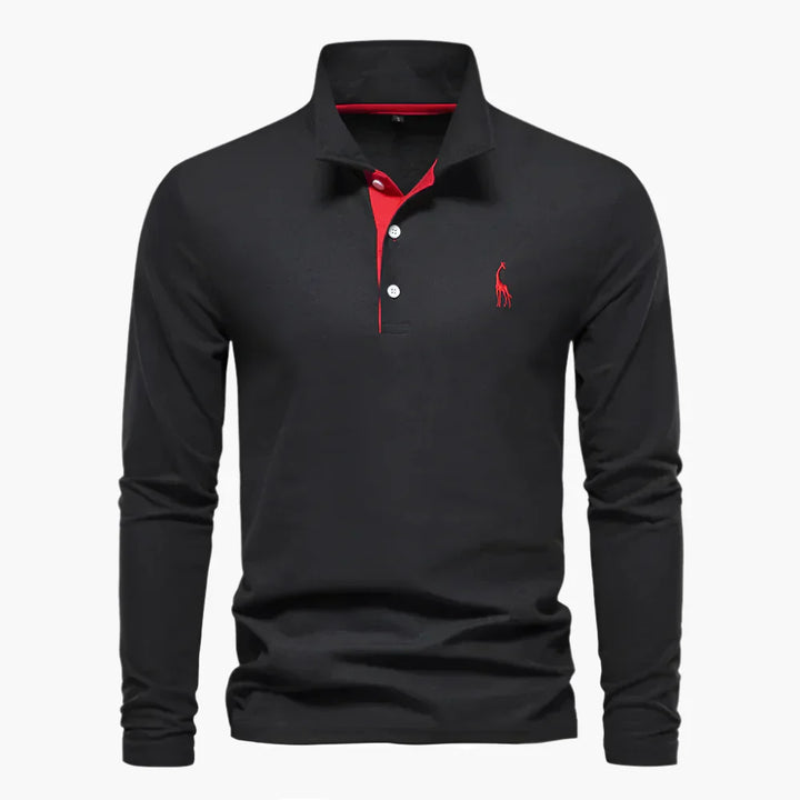 Klassisches Herren-Poloshirt mit langen Ärmeln – vielseitige Eleganz und Komfort