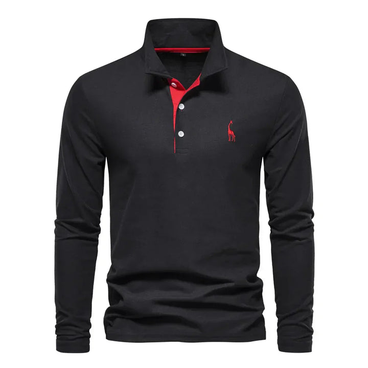 Langärmliges Poloshirt für Herren