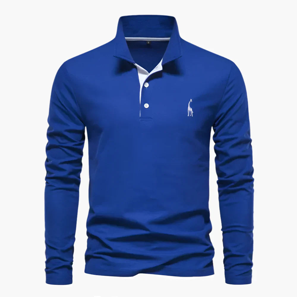 Klassisches Herren-Poloshirt mit langen Ärmeln – vielseitige Eleganz und Komfort