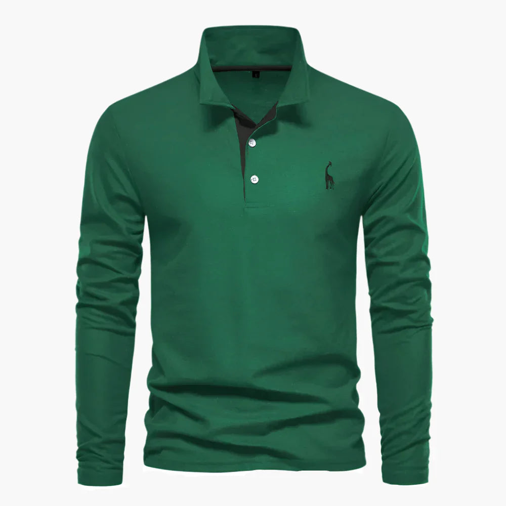 Klassisches Herren-Poloshirt mit langen Ärmeln – vielseitige Eleganz und Komfort