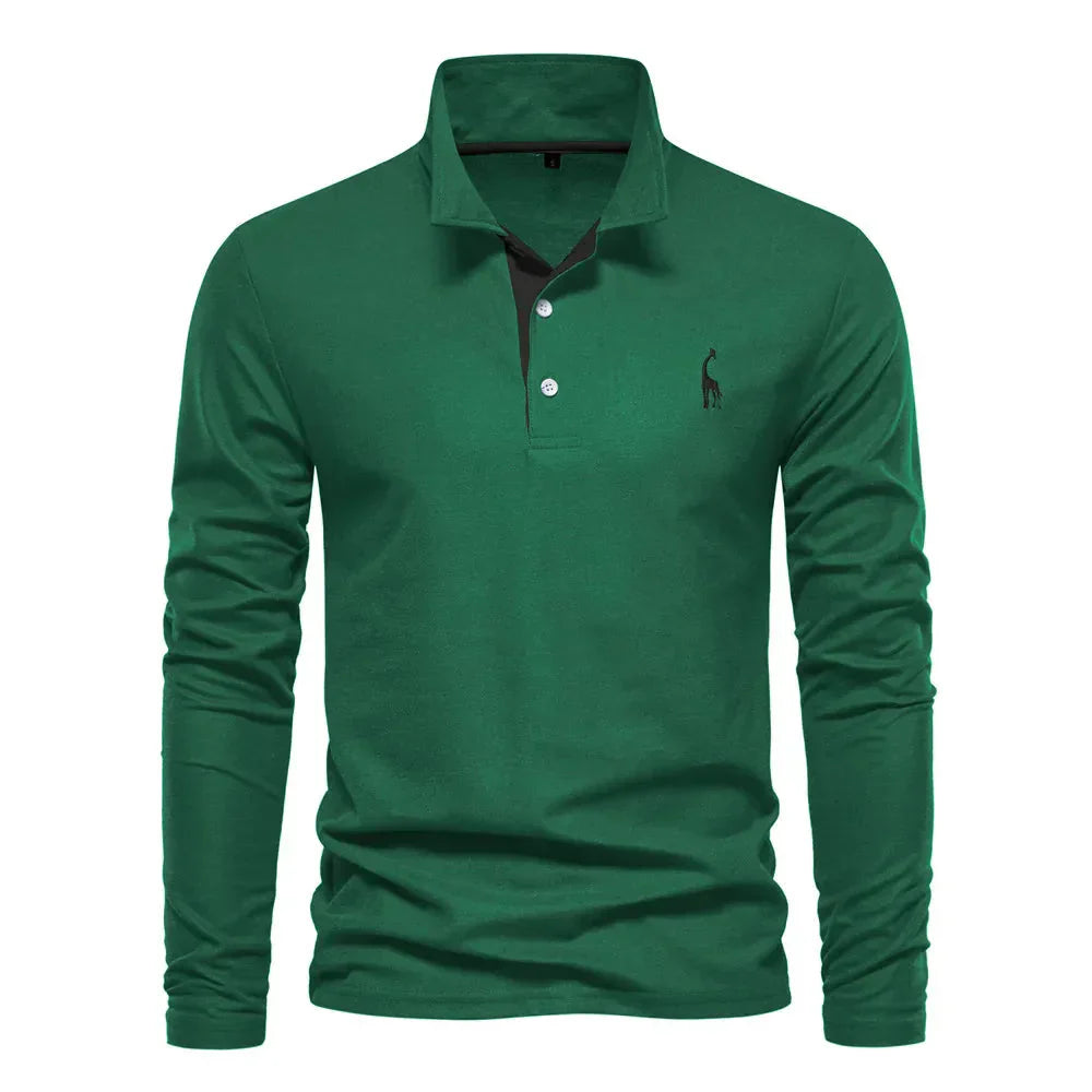 Langärmliges Poloshirt für Herren