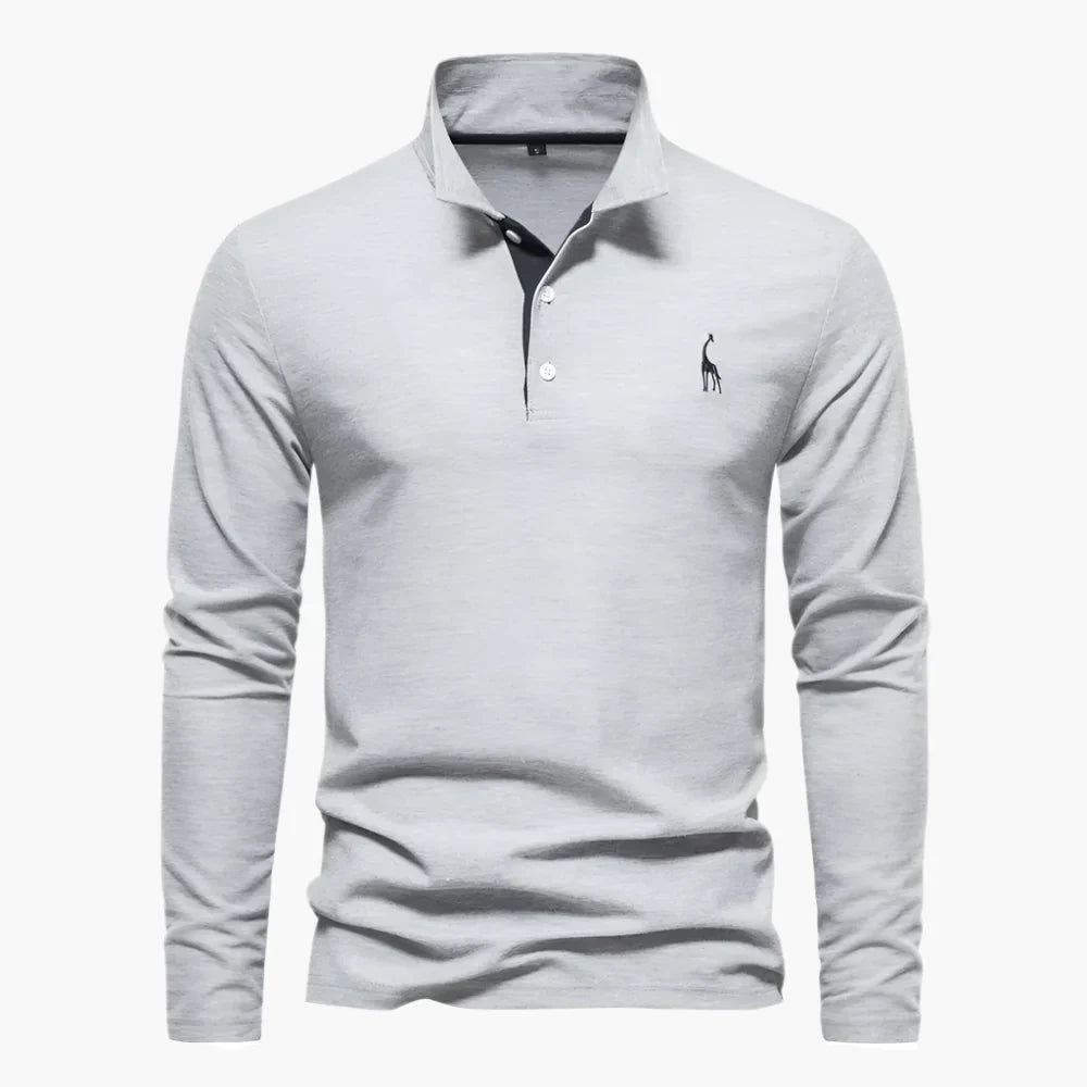 Klassisches Herren-Poloshirt mit langen Ärmeln – vielseitige Eleganz und Komfort