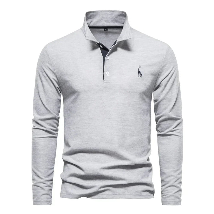 Langärmliges Poloshirt für Herren