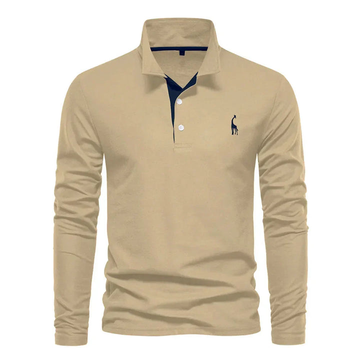 Langärmliges Poloshirt für Herren