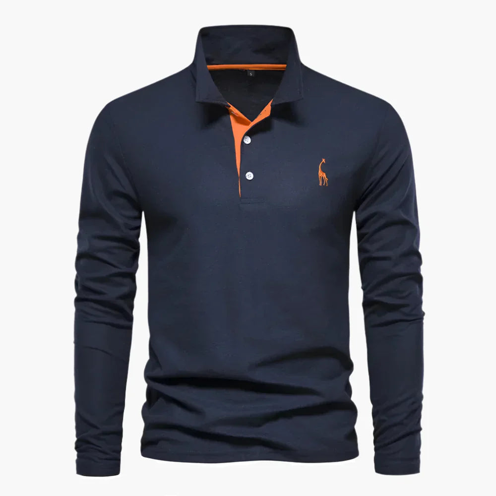 Klassisches Herren-Poloshirt mit langen Ärmeln – vielseitige Eleganz und Komfort