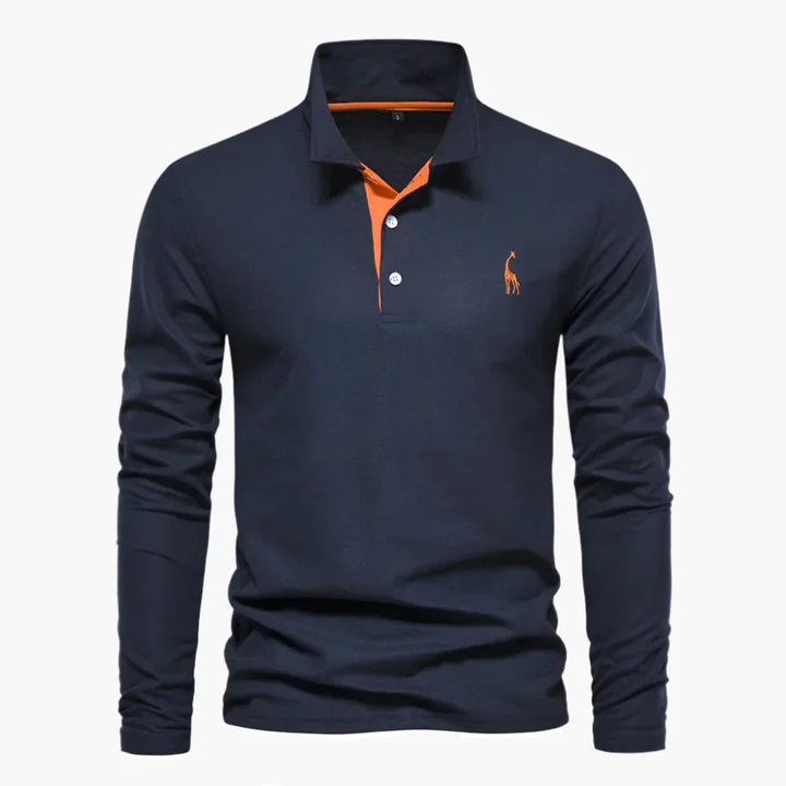 Klassisches Herren-Poloshirt mit langen Ärmeln – vielseitige Eleganz und Komfort
