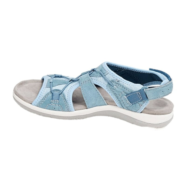 Heidi - Damen Sandalen mit Klettverschluss und Mesh-Einsätzen