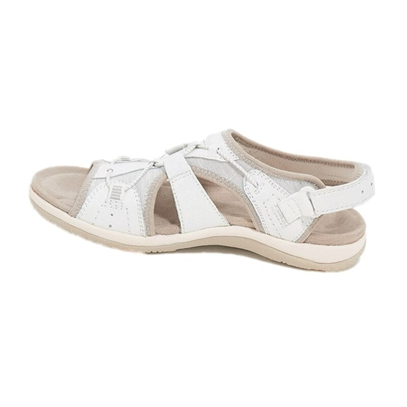 Heidi - Damen Sandalen mit Klettverschluss und Mesh-Einsätzen