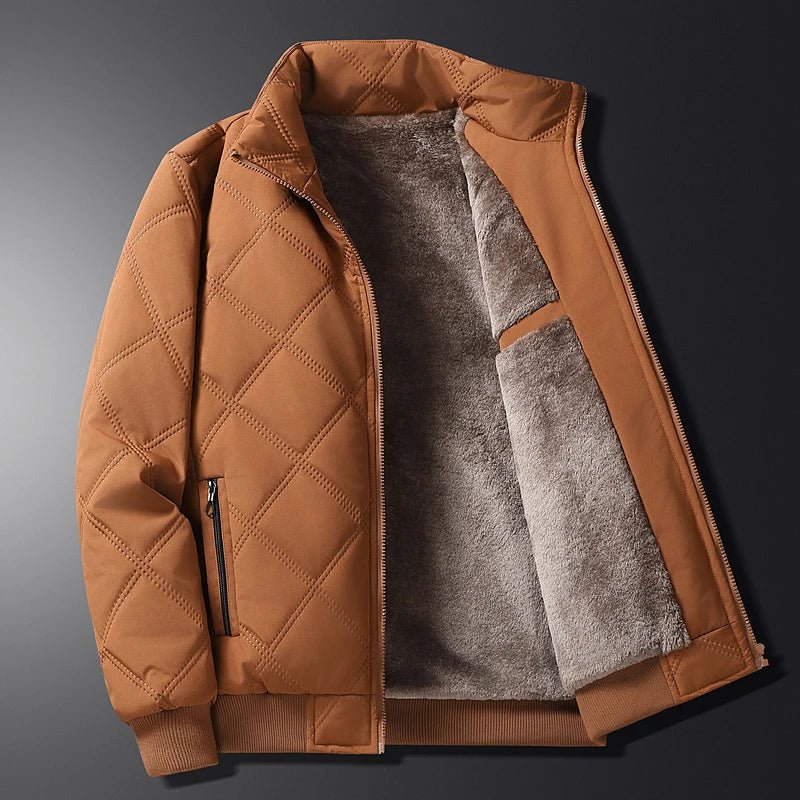 Winterjacke für Herren mit langen Ärmeln und Taschen