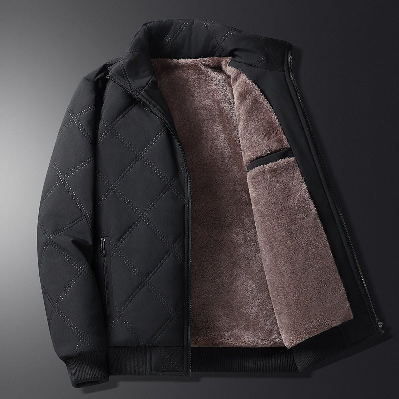 Winterjacke für Herren mit langen Ärmeln und Taschen