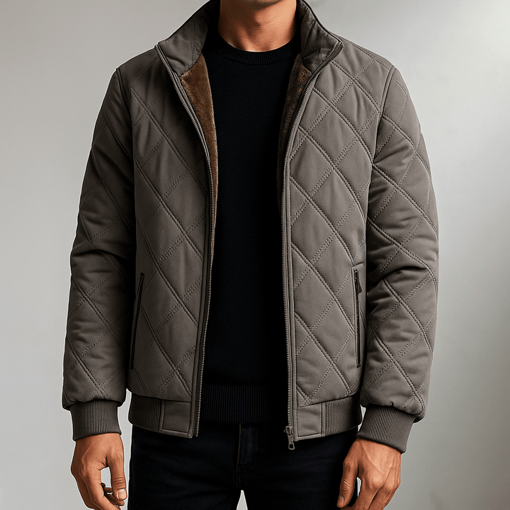 Winterjacke für Herren mit langen Ärmeln und Taschen