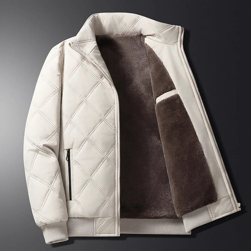 Winterjacke für Herren mit langen Ärmeln und Taschen