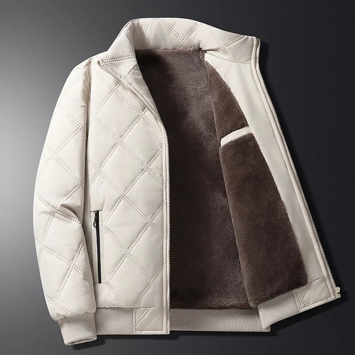 Winterjacke für Herren mit langen Ärmeln und Taschen