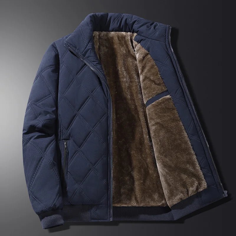 Winterjacke für Herren mit langen Ärmeln und Taschen